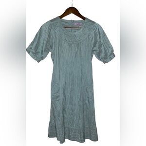 Christiane Cello Calypso Silk Mini Dress‎ Women L Formal Glam Cocktail Dinner